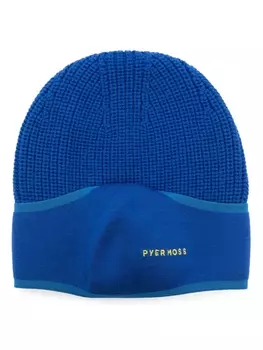 Canada Goose шерстяная шапка бини Black Balaclava 001 из коллаборации с Pyer Moss, синий