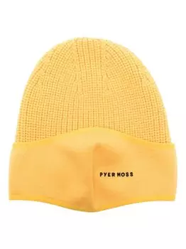 Canada Goose шерстяная шапка бини Black Balaclava 001 из коллаборации с Pyer Moss, желтый