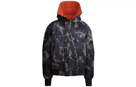 Canada Goose X Rhude X Nba SS21 Пуховик Зимний унисекс Черный Камуфляж