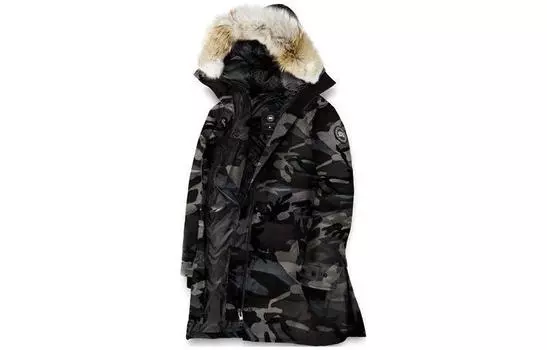 Canada Goose Женская куртка Shelburne Series Down Jacket, черная камуфляжная