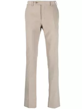 Canali брюки прямого кроя, нейтральный цвет
