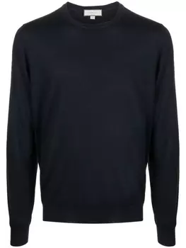 Canali джемпер с круглым вырезом, синий