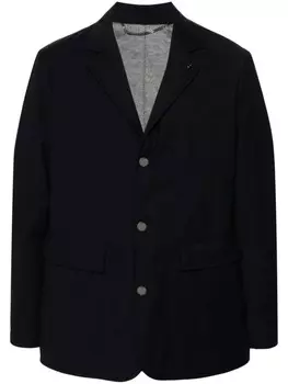 Canali фактурная куртка на кнопках, синий