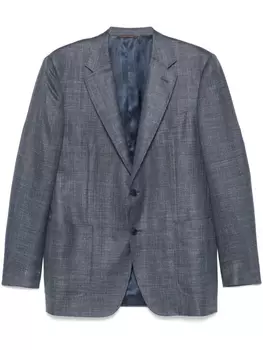 Canali фактурный пиджак, синий