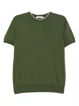 Canali футболка с круглым вырезом, зеленый