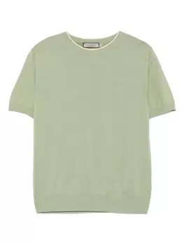Canali футболка тонкой вязки, зеленый