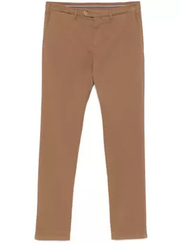 Canali габардиновые брюки, коричневый