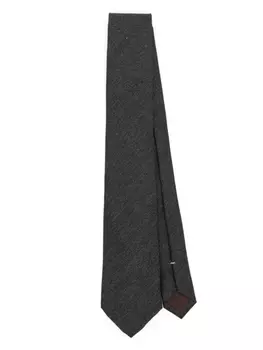 Canali галстук с узорчатым жаккардом, серый