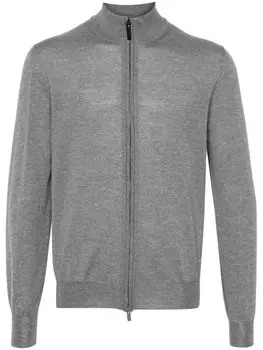 Canali кардиган из шерсти мериноса, серый