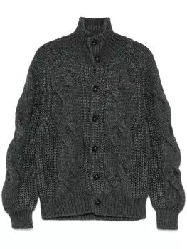 Canali кардиган с эффектом меланжа, серый