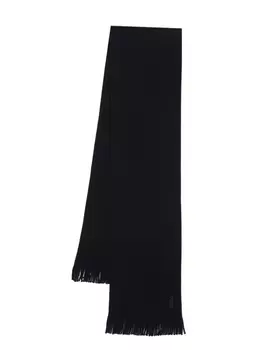 Canali кашемировый шарф с кисточками, синий