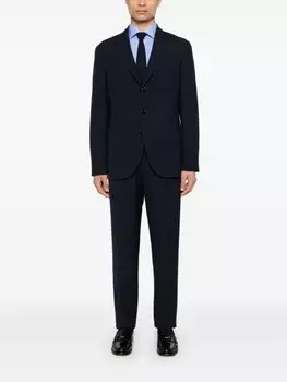 Canali клетчатая рубашка, синий