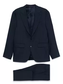 Canali костюм с однобортным пиджаком, синий