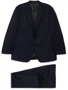 Canali костюм с однобортным пиджаком, синий