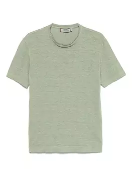 Canali льняная футболка, зеленый