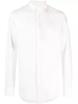 Canali льняная рубашка с длинными рукавами, белый