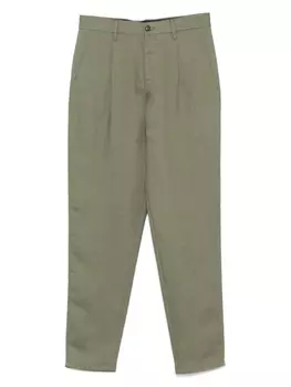 Canali льняные брюки, зеленый