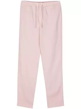 Canali льняные зауженные брюки, розовый