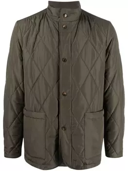 Canali легкая стеганая куртка, зеленый