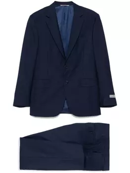 Canali меланжевый костюм, синий