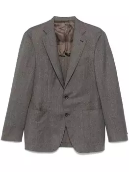 Canali меланжевый пиджак, коричневый
