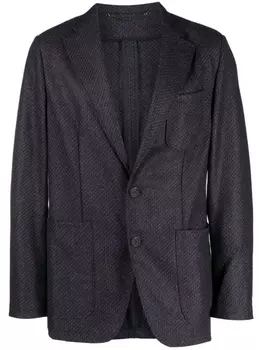 Canali однобортный пиджак, фиолетовый