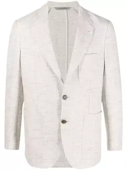 Canali однобортный пиджак, нейтральный цвет