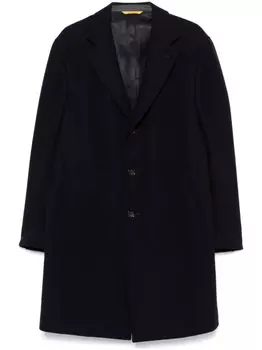 Canali пальто с потайной застежкой, синий