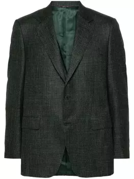 Canali пиджак в клетку Prince of Wales, зеленый