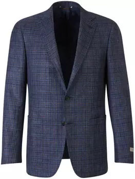 Canali пиджак в клетку, синий