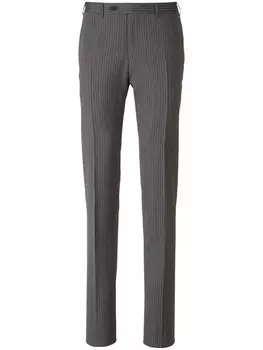 Canali полосатые брюки строгого кроя, серый