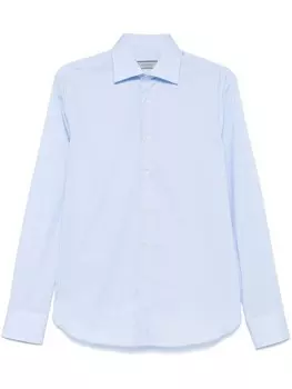 Canali поплиновая рубашка, синий