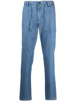 Canali прямые брюки с кулиской, синий