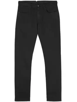 Canali прямые джинсы с декоративной строчкой, синий