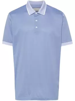 Canali рубашка поло из ткани пике, синий