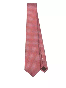 Canali шелковый галстук, красный