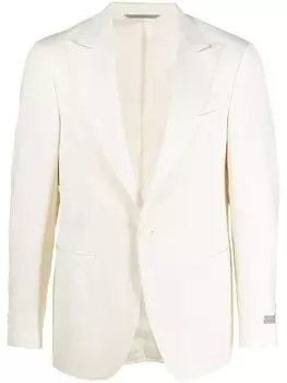 Canali шерстяной пиджак, белый