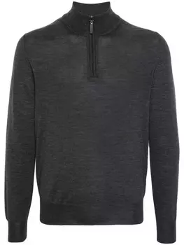 Canali свитер тонкой вязки, серый