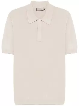 Canali трикотажная рубашка поло, нейтральный