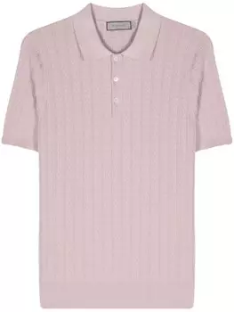 Canali трикотажная рубашка поло, розовый
