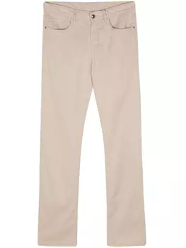 Canali узкие брюки чинос, серый