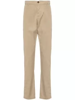 Canali узкие брюки с эластичным поясом, нейтральный цвет