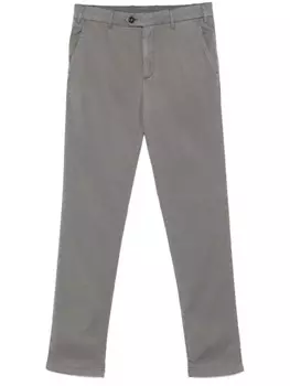 Canali зауженные брюки чинос, серый