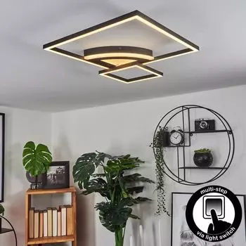 »Cancellara« современный потолочный светильник из металла/пластика черного/белого цвета. hofstein, черный