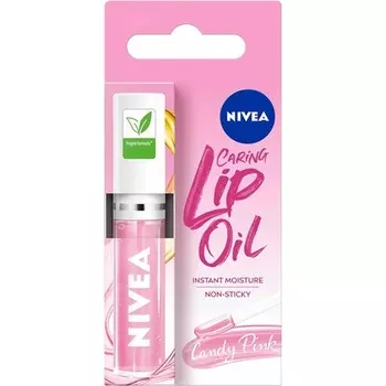 Candy Pink Lip Oil Увлажняющее масло для губ со 100% натуральными маслами 5,5 мл Nivea