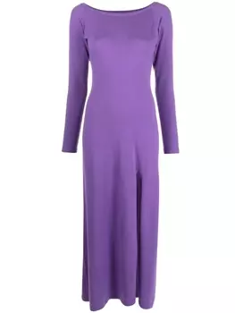 Canessa длинное кашемировое платье тонкой вязки, фиолетовый