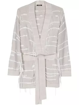 Canessa кардиган Cosmic с поясом, серый