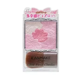 Canmake Glow Fleur Cheeks 5,7г. 17 Клубнично-молочный флер, Strawberry Milk Fleur