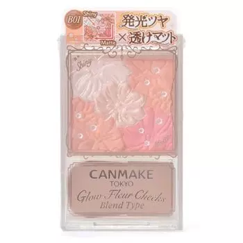 Canmake Смесь Glow Fluer Cheek, тип 5,7 г. 01 Хлопковый Коралл, Cotton Coral