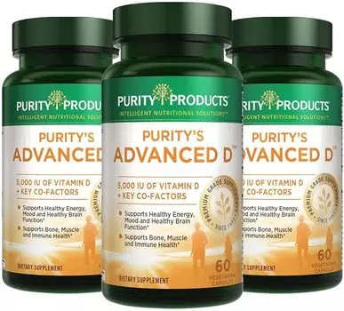 Cannell's Advanced D — Суперформула витамина D, 60 вегетарианских капсул